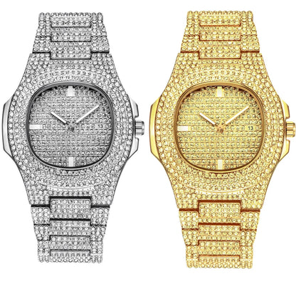 Iced Out Watch And Bracelet Sets