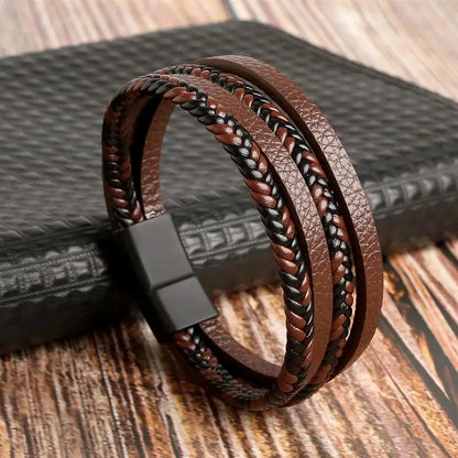 Alloy Buckle Leather Bracelets