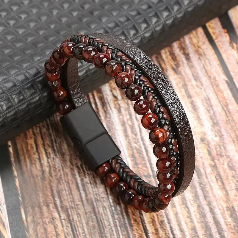 Alloy Buckle Leather Bracelets