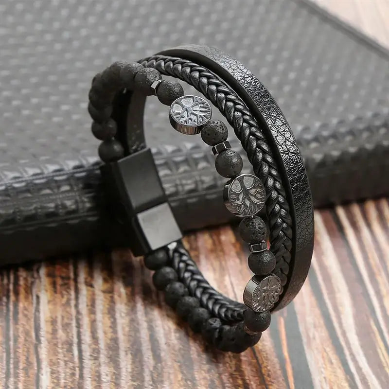 Alloy Buckle Leather Bracelets