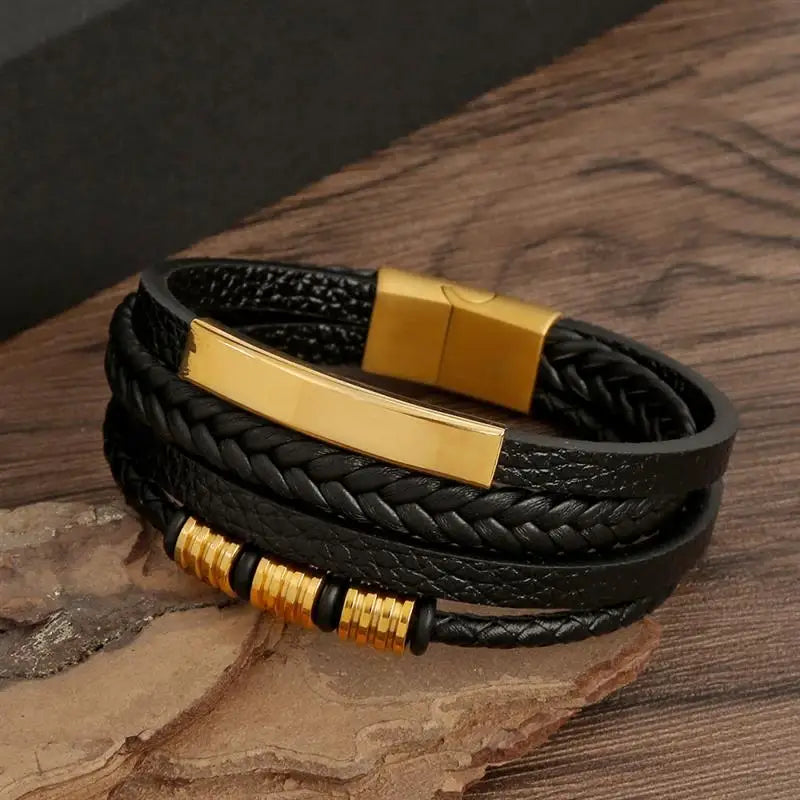 Alloy Buckle Leather Bracelets