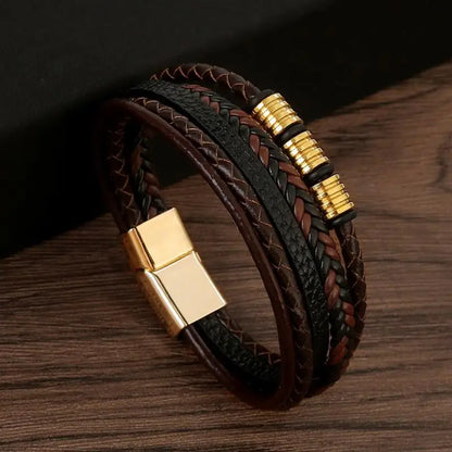 Alloy Buckle Leather Bracelets