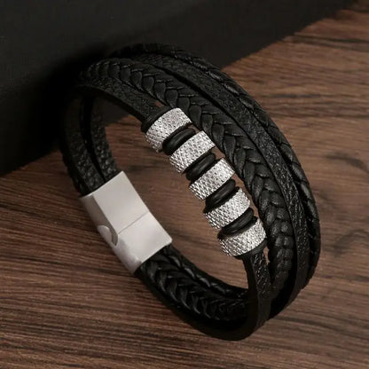 Alloy Buckle Leather Bracelets