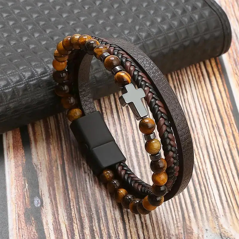 Alloy Buckle Leather Bracelets