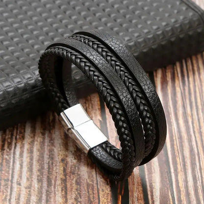 Alloy Buckle Leather Bracelets