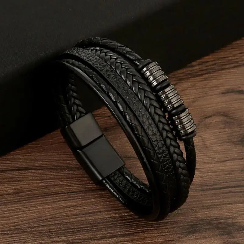 Alloy Buckle Leather Bracelets