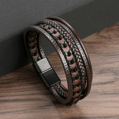 Alloy Buckle Leather Bracelets