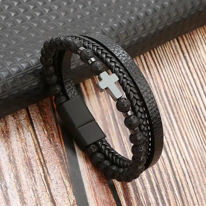 Alloy Buckle Leather Bracelets