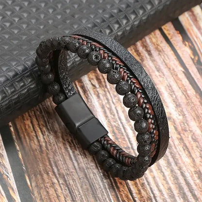 Alloy Buckle Leather Bracelets