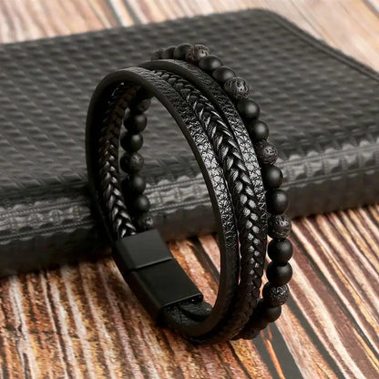 Alloy Buckle Leather Bracelets