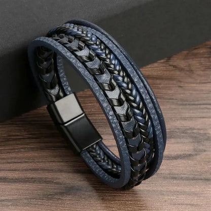 Alloy Buckle Leather Bracelets